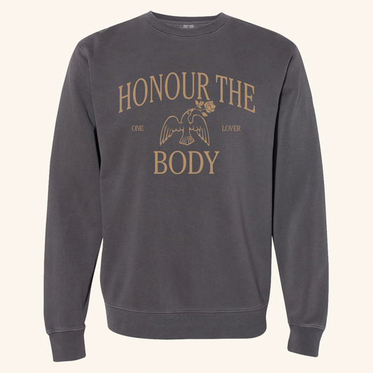 Honour the Body Crewneck, Pepper